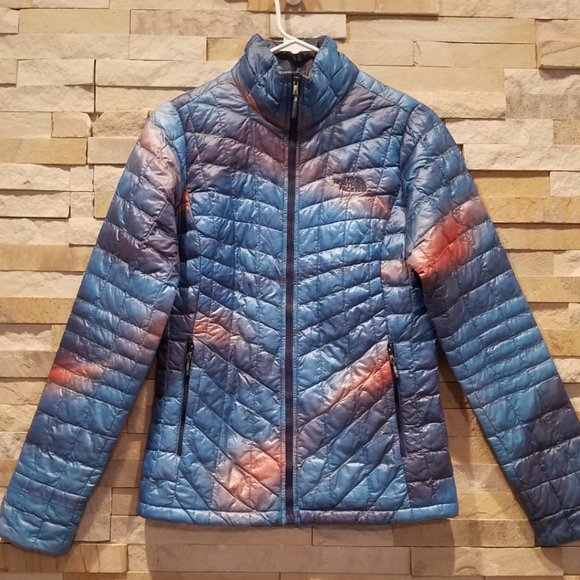 The North Face Jackets \u0026 Coats | North Face Womens Xs Cosmic Blue Thermoball Nano Puff Puffer Jacket Orange Coat | Color: Blue/Orange | Size: Xs | Pm-